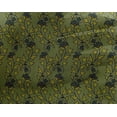 thumbnail image 4 of oneOone Georgette Viscose Fabric Leaves & Floral Block Printed Craft Fabric BTY 42 Inch Wide, 4 of 5