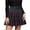 A-Army Green12, variant on Womens Preppy Style Skirt Stretchy Casual Plaid Pleated Mini Skirt High Elastic Waist A-Line Flare Skirt