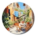 thumbnail image 2 of Designart "Laundry Day in the Province II" Bath & Laundry Oversized Wall Clock, 2 of 6