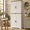 white, variant on Farmhouse Kitchen Pantry Storage Cabinet, Rustic Storage Cabinet with Drawer and Barn Doors, Freestanding Pantry for Kitchen, Bathroom, Dining Room
