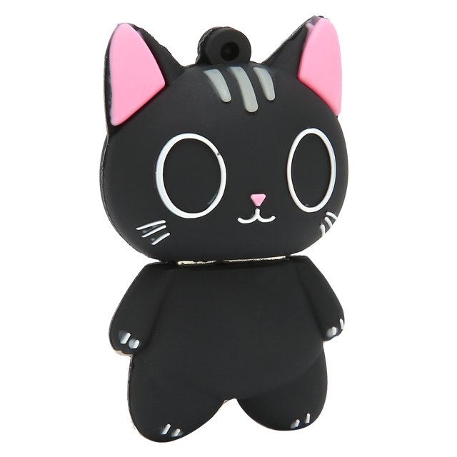 Unidad flash, diseño aerodinámico de unidad flash USB con diseño de gato de dibujos animados