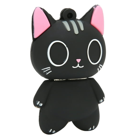 Cute Cat Shape Flash Disk, USB2.0 Interface Earthquake Resistance USB Plug And Play With No Driver Required For Devices With USB Port 16GB