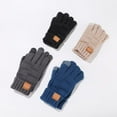 thumbnail image 3 of Ardenknit Winter Set, 3 Piece Set Winter Warm Knit Beanie Hat Cap and Scarf Gloves, Warm Stretchy Thermal for Cold Weather(Gray), 3 of 7