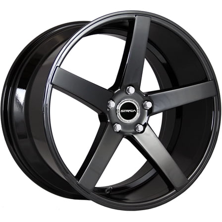 18" Inch 5x114.3 Wheel Rim Strada PERFETTO S35 18x8  40mm GLOSS BLACK