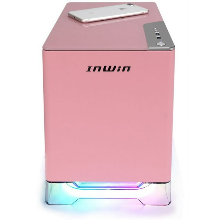In-Win A1 PLUS PINK Mini-ITX Tower with Integrated ARGB Lighting