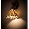 thumbnail image 3 of Meyda Tiffany 182947 Delta Jadestone 12" Tall Wall Sconce - Brass, 3 of 3