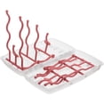 thumbnail image 1 of WHAMVOX Pink PP Material Baby Bottle Drying Racks 1Set for Efficient Storage, 1 of 8