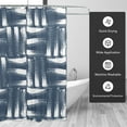 thumbnail image 3 of XMXT Shower Curtain Liner with Iron Hooks, Waterproof Vintage Woven Prints Shower Curtains for Bathroom Decor Accessories, 72 x 72 inches, 3 of 9