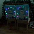 thumbnail image 4 of Juego de 2 fundas para sillas iluminadas de Navidad ZHAOCHENG muñeco de nieve, 4 of 5