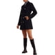 thumbnail image 2 of Abrigo de invierno INSPIRE CHIC para mujer con solapa de muesca y doble botonadura S Negro, 2 of 6