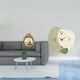 thumbnail image 2 of Marco de fotos redondo,Pequeño cuadro dorado vintage para la pared,Marco de fotos redondo decorativo de resina con ornamentos,Reloj de pared,Reloj de pared silencioso,reloj de pared, 2 of 8