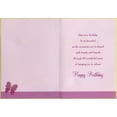 thumbnail image 2 of Designer Greetings Purple Butterflies with Gems Hand Decorated Age 85 / 85th Birthday Card for Her, 2 of 2