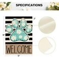 thumbnail image 5 of Blue Paw Print Spring Garden Flag 12x18 Inch Double Sided Outside, Daisy Floral Welcome Stripes Yard Outdoor Flag, 5 of 6