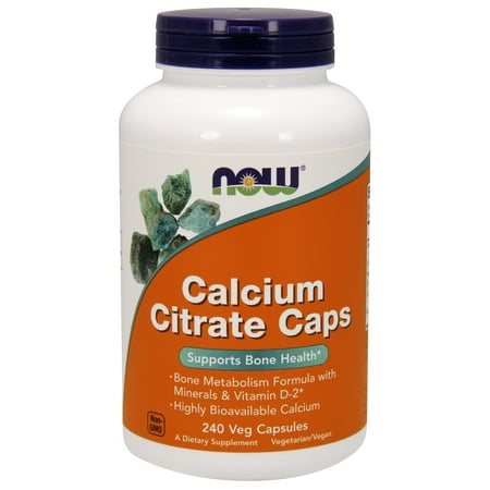 NOW Supplements, Calcium Citrate with Vitamin D, Magnesium, Zinc, Copper, and Manganese, 240 Veg (The Best Calcium Magnesium Supplement)
