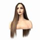 thumbnail image 2 of Dyed Wig Women's Split Matte Silk Long Straight Wig Banmo, 2 of 5
