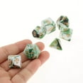 thumbnail image 2 of Polyhedral Dice Board Games Double-Colors Family Games for Dnd Rpg Mtg White Green, 2 of 4