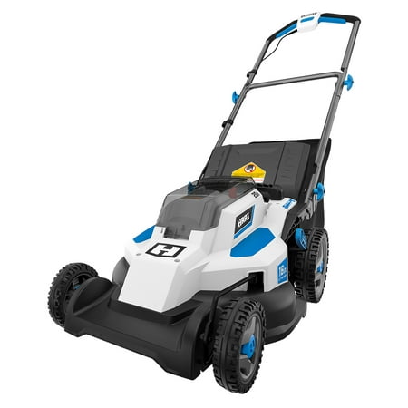 Hart 20-Volt 16-Inch Push Lawn Mower (2) 20-Volt 4.0Ah Lithium-Ion Batteries