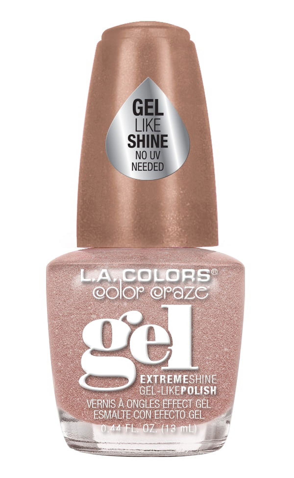 (3 pack) L.A. COLORS Gel-like Nail Polish, Chateau, 0.44 fl oz