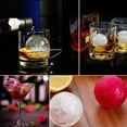 thumbnail image 7 of HONYAO Whiskey Ice Ball Mold, 2 Pack Silicone Ice Ball Maker Mold, Ice Cube Trays, Round Sphere Ice Mold, 7 of 7