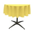 thumbnail image 1 of LA Linen TCpop51R-YellowLgtP99 Nappe en Popeline de Polyester, Jaune Clair - 51 Po. Rond, 1 of 4
