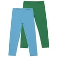 thumbnail image 1 of Odeerbi 3-12 Años Niñas 2 Pcs Leggings Mallas Elásticas Lycra Pantalones de Comodidad Suavidad Transpirable Pantimedias, 1 of 3