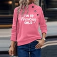 thumbnail image 2 of Savings Women's Long Sleeve Crewneck Letter Printed Side Buttons Tunic Shirts Trendy Casual Pullover Sweatshirts Pink,M, 2 of 6