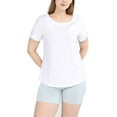 thumbnail image 2 of POSESHE Plus Size Women's Cotton Essential T-shirt, M-5XL, 2 of 6