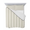 thumbnail image 7 of Sage Green Striped Twin Size Down Alternative Comforter, Lightweight Comforter Quilt Bedding Set with Pillow Shams Modern Farmhouse Green Stripes All Seasons Bed Comforter Duvet Insert 68"x86", 7 of 7