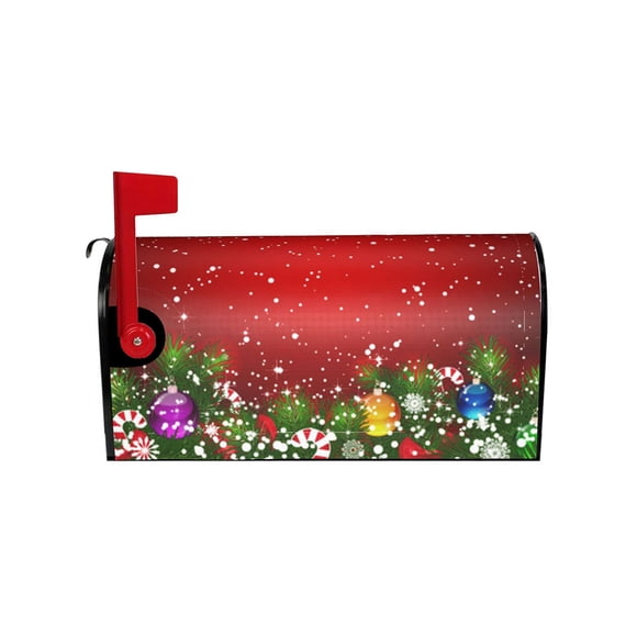 Inteprter Show Off Holiday Spirit Funda para buzón con diseño de ciervo navideño, resistente a la intemperie y robusta, fácil Decoración del hogar YTYH2309060