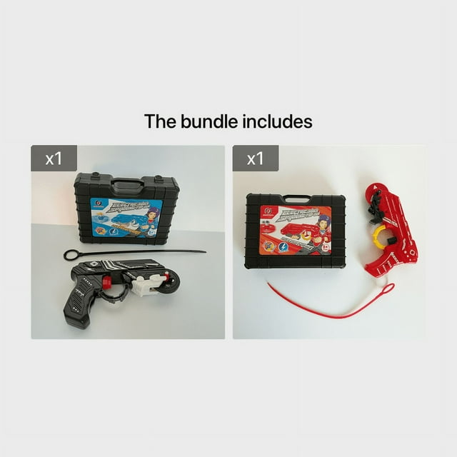 The New Tricky Decompression Virtual Current Electric Shock Magic Racing Battle Top Gun Toys For Boy Children, Random Style