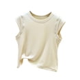 thumbnail image 2 of Sleeveless Tank Tops Summer Basic Cami Shirts Cotton Athletic Undershirts T-Shirts Vest Womens Cropped Cap Sleeve Tank Tops Summer Casual Loose Fit Basic Tee Shirts, 2 of 5
