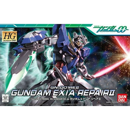 120mm Model Hobby - Bandai Hobby Gundam 00 Gundam Exia Repair II HG 1/144 Model Kit