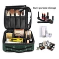 thumbnail image 2 of FORMRS Travel Makeup Bag Large Capacity Train Case Cosmetic Organizer with Adjustable Dividers, New Year Tree Pattern, 2 of 8