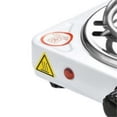 thumbnail image 2 of Electric Single Burner 1000W Coil Cooktop White Overheat Protection Adjustable Versatile Portable Electric Stove for Kitchen US Plug 110V, 2 of 4