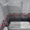thumbnail image 4 of Shower Glass Wall Support Frameless Shower Door Fixed Bar Support for 8-12mm Glass, 4 of 6