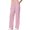 Pink, variant on Women's Summer Solid Color Ice Narrow Wide Leg Pants