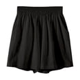 thumbnail image 4 of Kelon Women's Casual Pants, Women Casual Summer Shorts Elastic High Waisted Short Pants with Pockets Casual Loose Pant Summer Outfits, L, 4 of 4