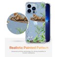 thumbnail image 3 of Jungle Cheetah Clear Case for iPhone 14 Pro,Aesthetic Art Design Case for Men Women,Unique Soft Transparent TPU Bumper Case Cover, 3 of 5