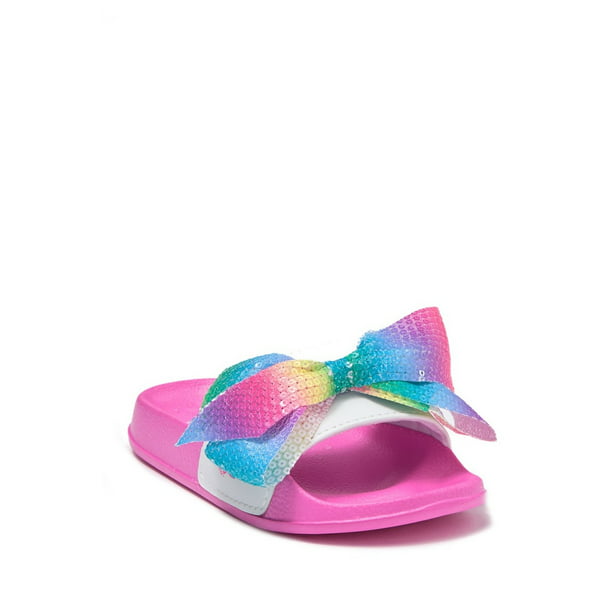 Jojo Siwa Unicorns & Bows Rainbow Slide Sandals (Little Girls & Big ...