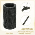 thumbnail image 2 of Uxcell 55 Yards Floral Bind Wire Wrap Twine, 1mm Floral Wire Vine Bind Wire Rustic Craft Wire for DIY Projects Flower Bouquet Making Wreath Gift Wrapping Wedding Decoration, Negro, 2 of 7