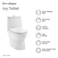 thumbnail image 3 of Ivy One Piece Toilet Dual Vortex™ Flush, Brushed Gold Hardware 1.1/1.6 gpf, 3 of 15
