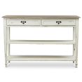 thumbnail image 3 of Baxton Studio Dauphine Table Console 42 Pouces Blanc Vieilli et Naturel, 3 of 6