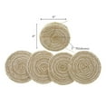 thumbnail image 3 of 4 PC Round Line Braided Coaster, 3 of 5