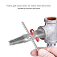 thumbnail image 3 of 1/2 Inch DN15 Pipes Valve Faucet Pipe Damaged Screw Extractor Dual End Design Remove Broken Screws Threaded Repair Easy Use with Extension Stick for 1/2 Inch Pipes, 3 of 7