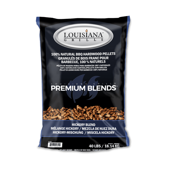 Louisiana Grills All Natural Hardwood Pellets, Wisconsin Hickory, 40 lbs