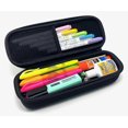 thumbnail image 3 of Estuche de gran capacidad para lápices, organizador sencillo con cremallera, bolsa rígida y delgada para rotuladores de colores, ideal para oficina, adultos, adolescentes, niños y niñas., 3 of 5