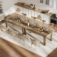 Dining Table for 4-6, 63 Inch Farmhouse Dining Table, Large Wooden ...