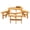 Natural, variant on Danolapsi 6-Person/8-Person Circular Outdoor Wooden Table Picnic Table Set For Patio Backyard Garden With 3/4 Long Benches