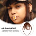 thumbnail image 2 of Clip in Hair Flequillo Flequillo Flequillo Extensiones de cabello Clip recto en flequillo Postizo, 2 of 8