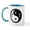 White/Blue Inside, variant on CafePress - Dragon Ying Yang Mug - 11 oz Ceramic Mug - Novelty Coffee Tea Cup